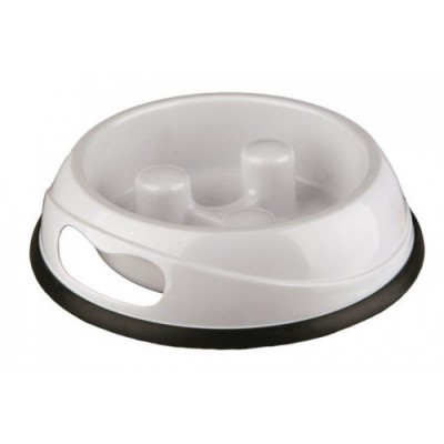 MISKA plastikowa wymuszająca wolne jedzenie 0,45l/śr.20cm