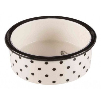 Miska ceramiczna Zentangle, 0.3 l/? 12 cm, biało/czarna