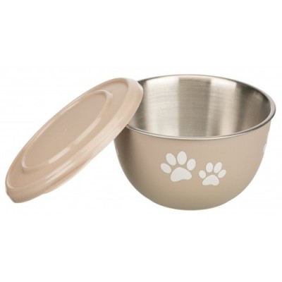 Miska ze stali nierdzewnej Fresh Feed z pokrywką, 0.6 l/o 13 cm