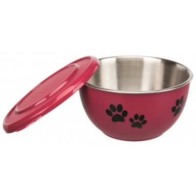 Miska ze stali nierdzewnej Fresh Feed z pokrywką, 0.9 l/o 15 cm