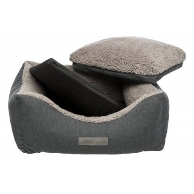 Legowisko Vital Bendson, 90 × 80 cm, ciemnoszare/jasnoszare