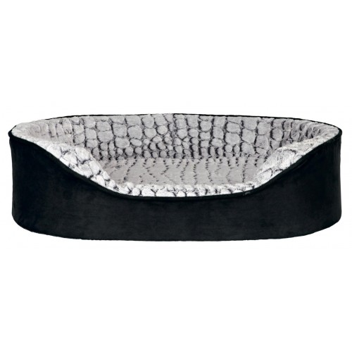 Legowisko ortopedyczne dla psa Lino , 83 × 67 cm, czarno/szare