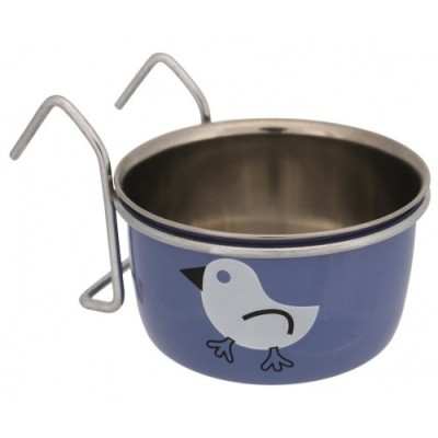 Miska ze stali nierdzewnej z uchwytem i nadrukiem, 200 ml/o 8 cm