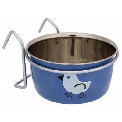 Miska ze stali nierdzewnej z uchwytem i nadrukiem, 350 ml/o 10 cm