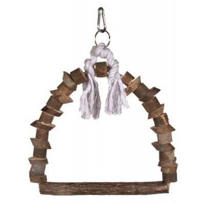 HUŚTAWKA DREWNIANA DLA PTAKÓW 15x20cm