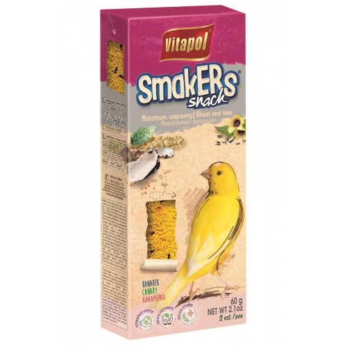 SMAKERS DLA KANARKA WAPNO-MUSZLE 2szt op