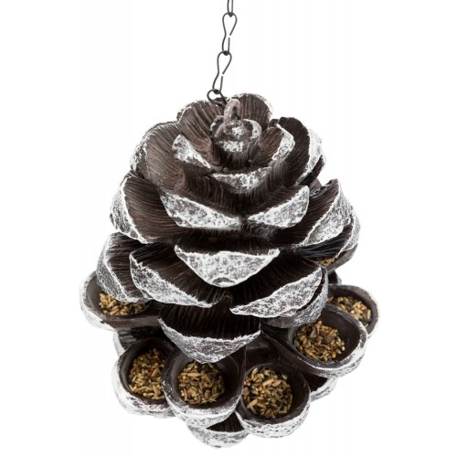 Karmnik Szyszka, 19 × 23 × 19 cm, brązowy/biały