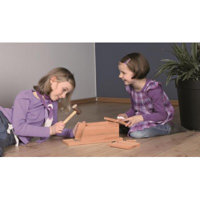 BUDKA DLA PTAKÓW/ SIKOREK 12 x 26 x 12 cm, DREWNO