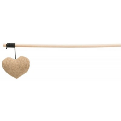 Wędka dla kota z sercem, 35 cm