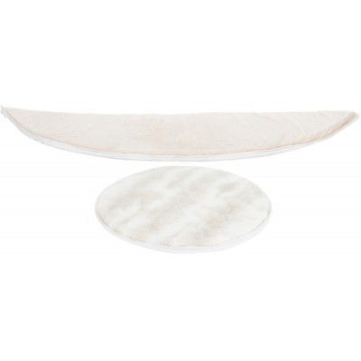 Nelli, legowisko zamknięte, białe/szarobrązowe, o 52 × 40 cm