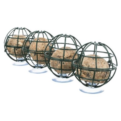 Uchwyt na szybę do kul tłuszczowych, ciemnozielony, metal, 17 x 29 cm