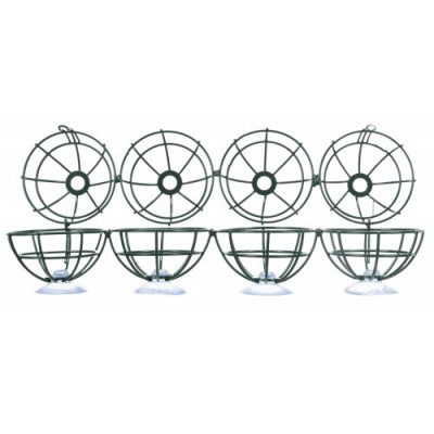 Uchwyt na szybę do kul tłuszczowych, ciemnozielony, metal, 17 x 29 cm