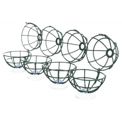 Uchwyt na szybę do kul tłuszczowych, ciemnozielony, metal, 17 x 29 cm