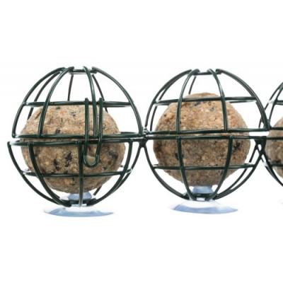 Uchwyt na szybę do kul tłuszczowych, ciemnozielony, metal, 17 x 29 cm