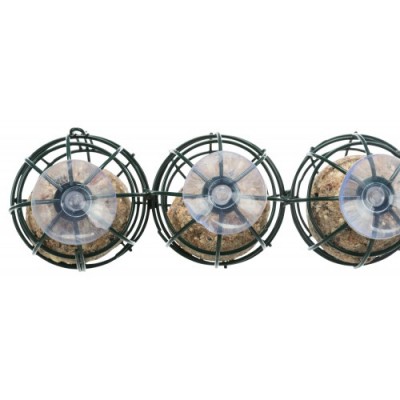 Uchwyt na szybę do kul tłuszczowych, ciemnozielony, metal, 17 x 29 cm