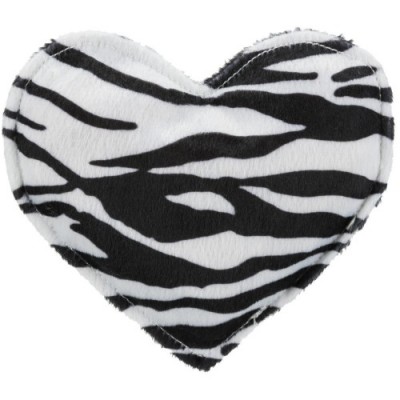 Pluszowe serce, dla kota, z walerianą, plusz, 14 cm