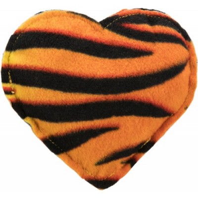 Pluszowe serce, dla kota, z walerianą, plusz, 14 cm