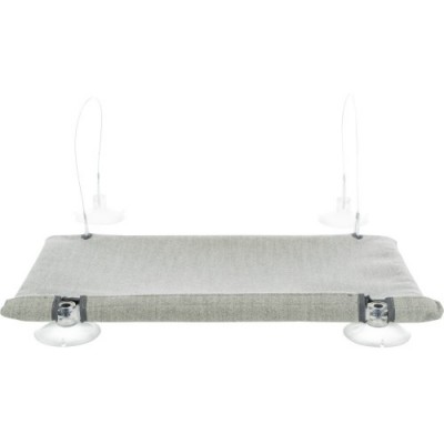 Mata do leżenia na szybę, welur, szara, 50x30 cm