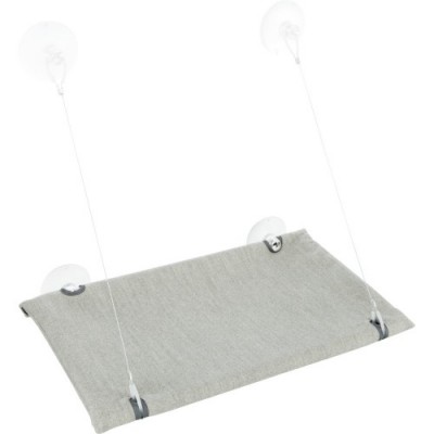 Mata do leżenia na szybę, welur, szara, 50x30 cm