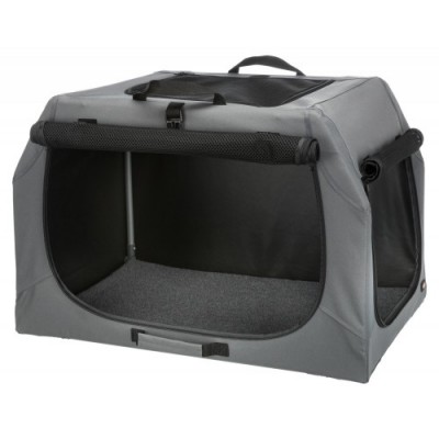 Easy Soft Kennel domowa dla psa, szara, S–M: 71 × 49 × 51 cm