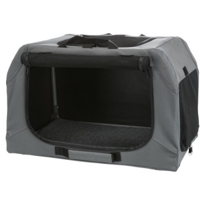 Easy Soft Kennel domowa buda dla psa, szara, XS–S: 50 × 33 × 36 cm