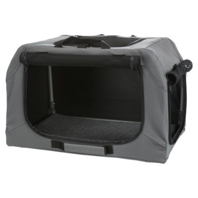 Easy Soft Kennel domowa buda dla psa, szara, XS–S: 50 × 33 × 36 cm