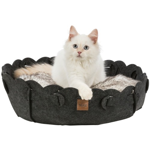 Ellie, legowisko, okrągłe, antracyt, filc,  50 cm