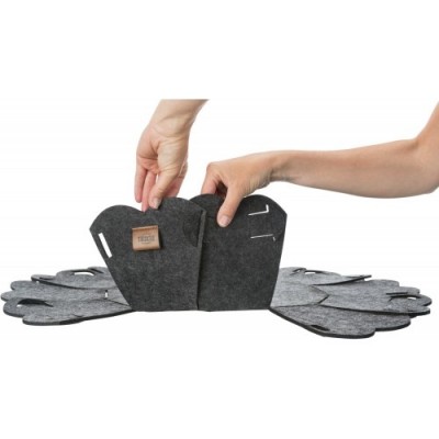 Ellie, legowisko, okrągłe, antracyt, filc,  50 cm