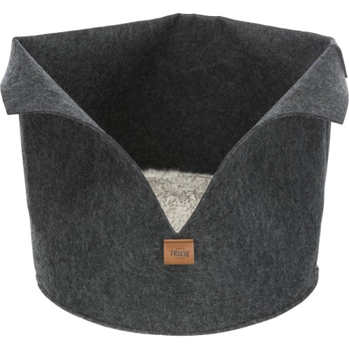 Luise, legowisko, okrągłe, antracyt, filc,  40 cm