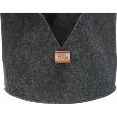 Luise, legowisko, okrągłe, antracyt, filc,  40 cm