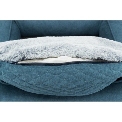 Vital Tonio, legowisko, kwadratowe, szarobrązowe/biało-szare, 60 x 50 cm