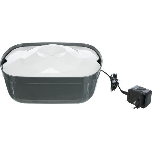 Polygon, poidło automatyczne, 2,5L, biało/szare, 28 x 11 x 22 cm