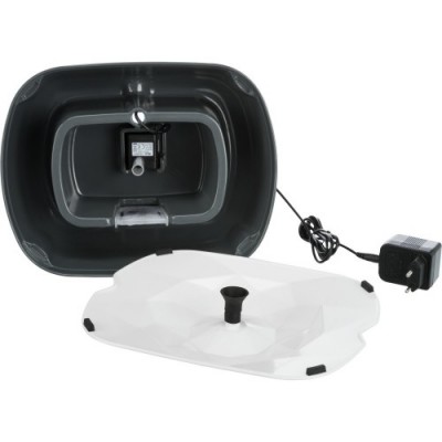 Polygon, poidło automatyczne, 2,5L, biało/szare, 28 x 11 x 22 cm