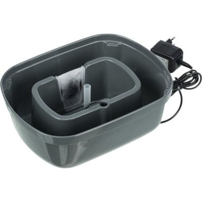 Polygon, poidło automatyczne, 2,5L, biało/szare, 28 x 11 x 22 cm