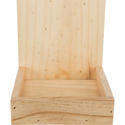 Karmnik na pastę orzechową z miską, drewno sosnowe, 15 x 31 x 14 cm