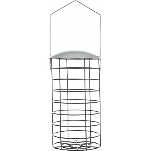 Uchwyt na 2 duże kule tłuszczowe, z daszkiem, czarny, metal, 11 x 20 cm