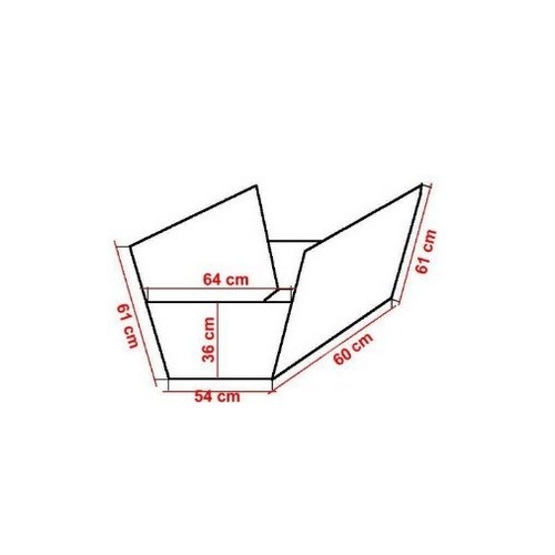 Carpatus Mata kubełkowa na jedno tylne siedzenie
