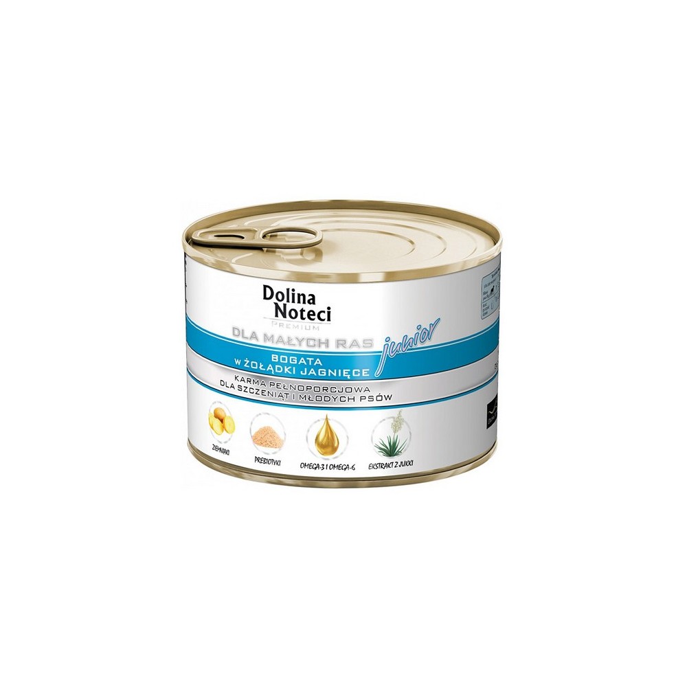 Dolina Noteci Premium Pies Mały Junior żołądki jagnięce 185g