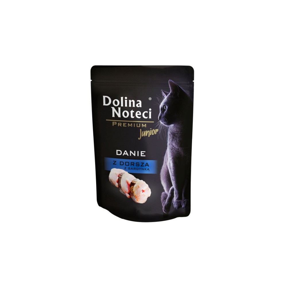 Dolina Noteci Premium Kot Junior Danie z dorsza i sardynki saszetka 85g