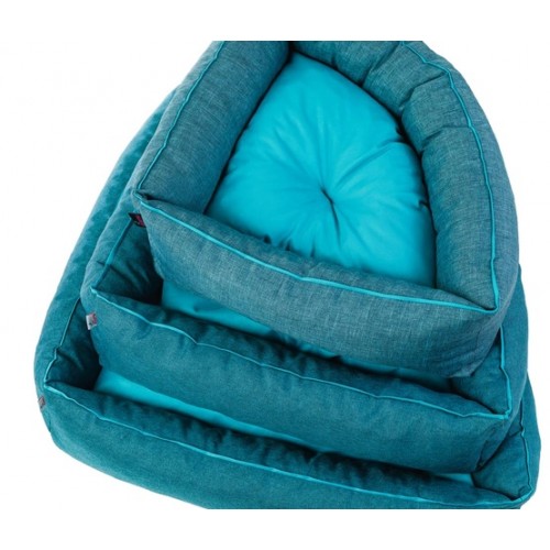 Diversa Legowisko Corner S turkus-niebieski