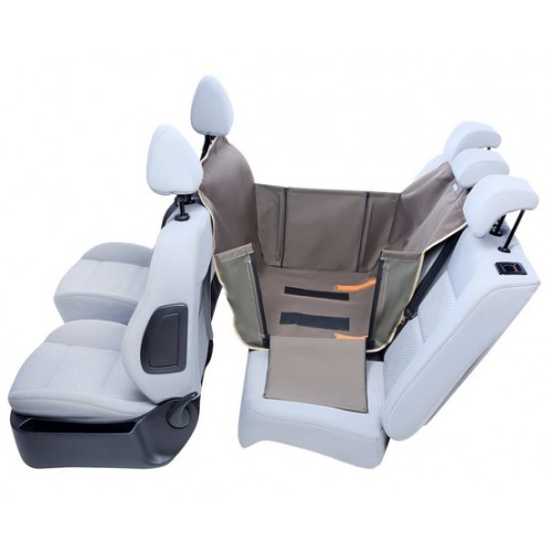 Kardiff Anti Slip Mini 1/2 Mata samochodowa na połowę tylnego fotela oliwkowa