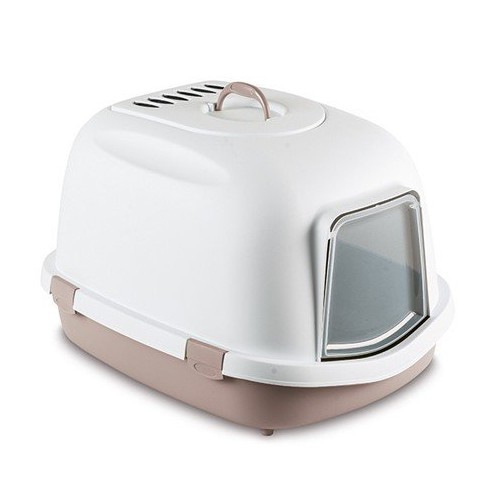 Stefanplast Toaleta Jumbo z filtrem dla dużych kotów pudrowy róż [96879]