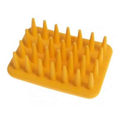 Fiboo Miękka szczotka dla kota żółta