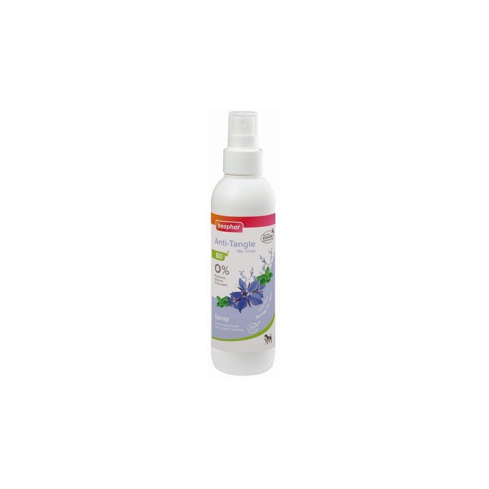 Beaphar BIO Anti-Tangle Spray - organiczny spray zapobiegający splątaniu sierści dla psów i kotów 200ml