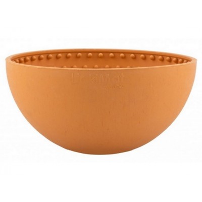 LickiMat Wobble Miska głęboka Jeżyk miękka pomarańczowa