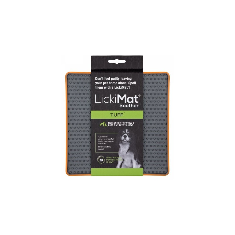 LickiMat Soother Deluxe/Tuff Jeżyk twardy pomarańczowy
