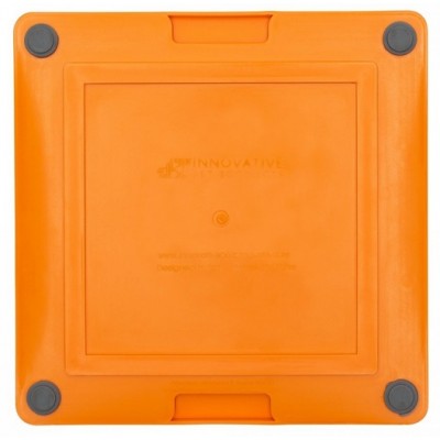 LickiMat Playdate Deluxe/Tuff Kwadrat twardy pomarańczowy