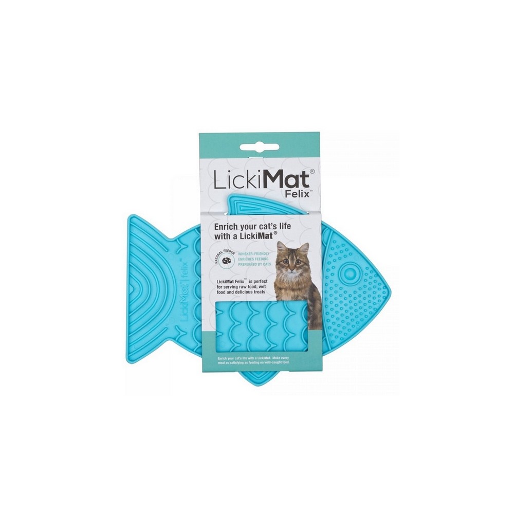 LickiMat Classic Felix Rybka fale miękka turkusowa