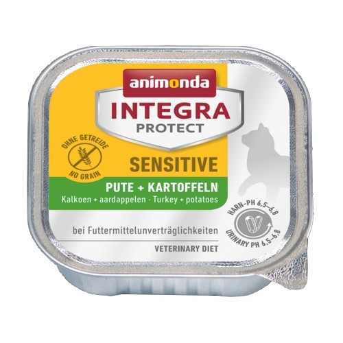 Animonda Integra Protect Sensitive dla kota - z indykiem i ziemniakami tacka 100g