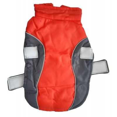 MWMR Kurtka dla psa 4XL grafitowo-czerwona